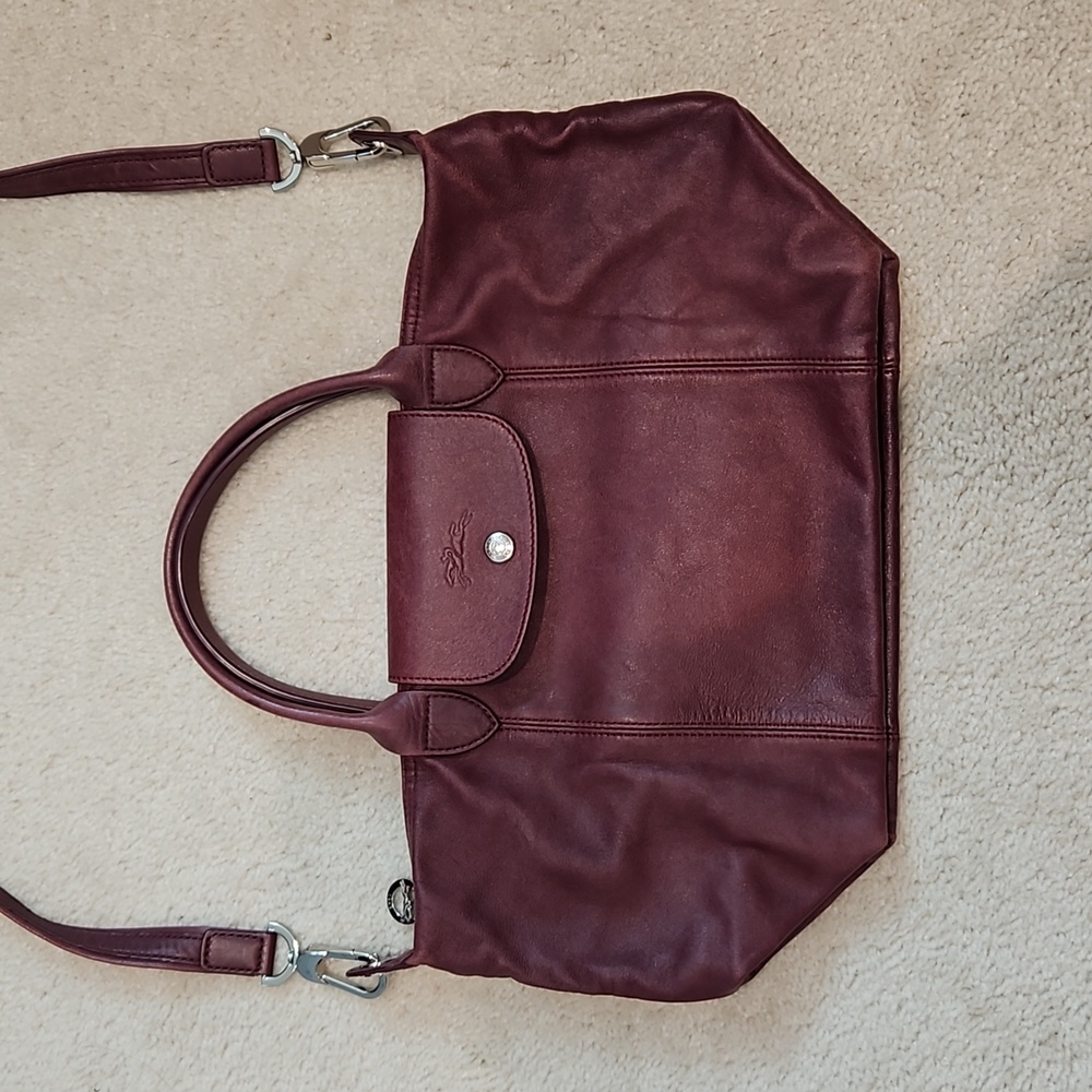 Longchamp Le Pliage Small Leather Crossbody